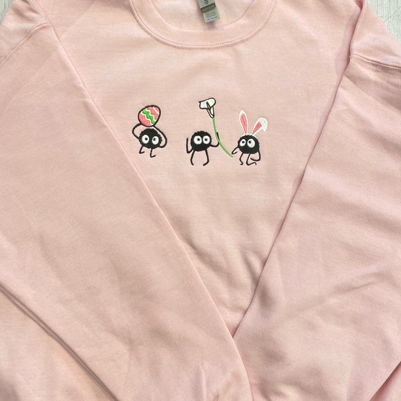 Soot Sprite Easter Embroidered Sweatshirt - Picture 4 of 4